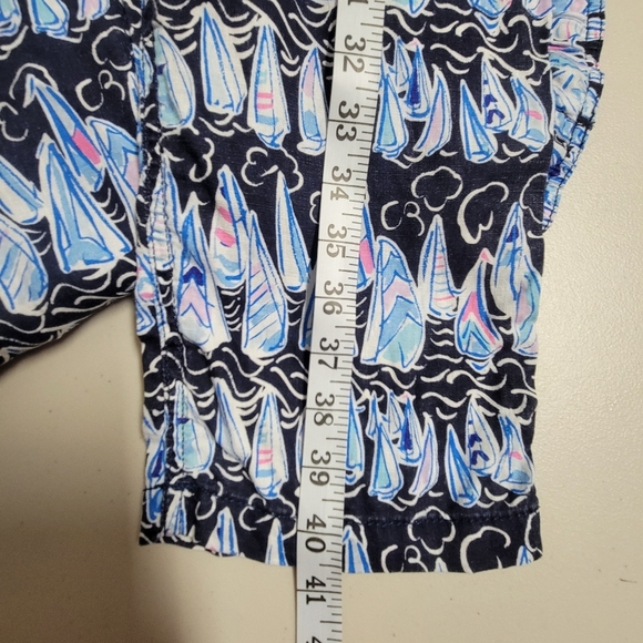 Lilly Pulitzer Taron Mid Rise Linen Pant Size Medium. - Picture 13 of 13